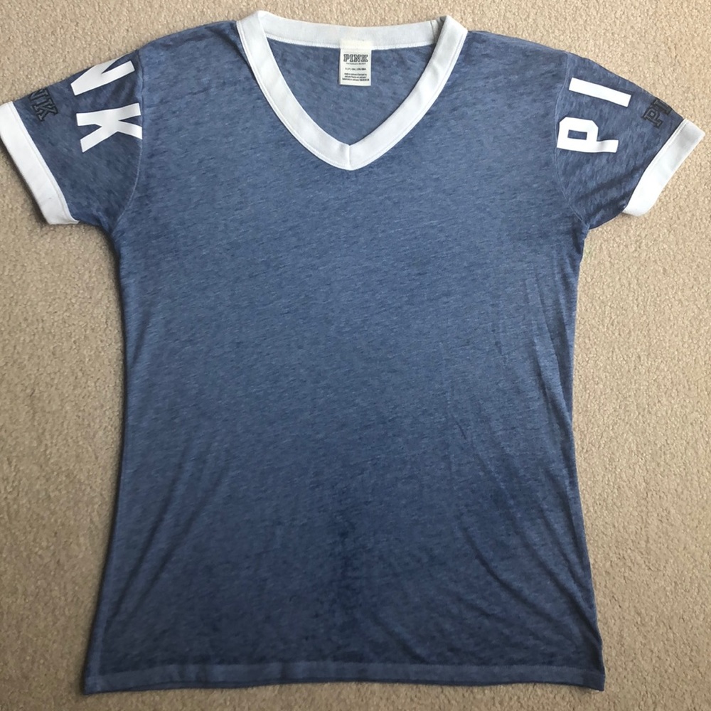 PINK Victoria’s Secret Blue Shirt Small